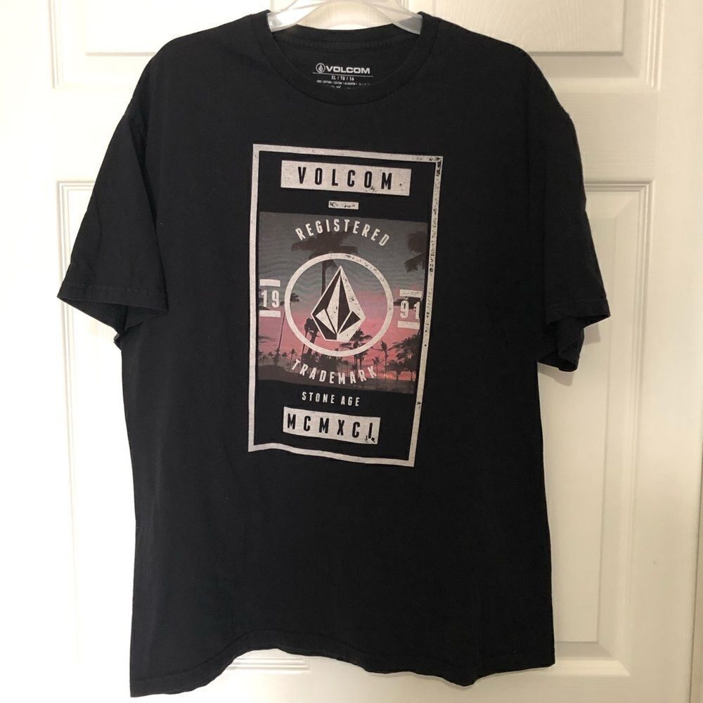 VOLCOM Men’s Black Short Sleeves T Shirt XL